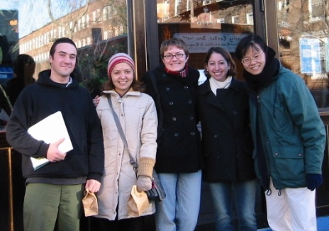 Group picture in garden